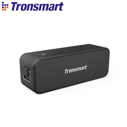 Tronsmart-Haut-parleur T2 Plus, Version améliorée avec Bluetooth 5.3, Étanche IPX7, NDavid, 24H de lecture, Micro SD pour le camping, l'extérieur