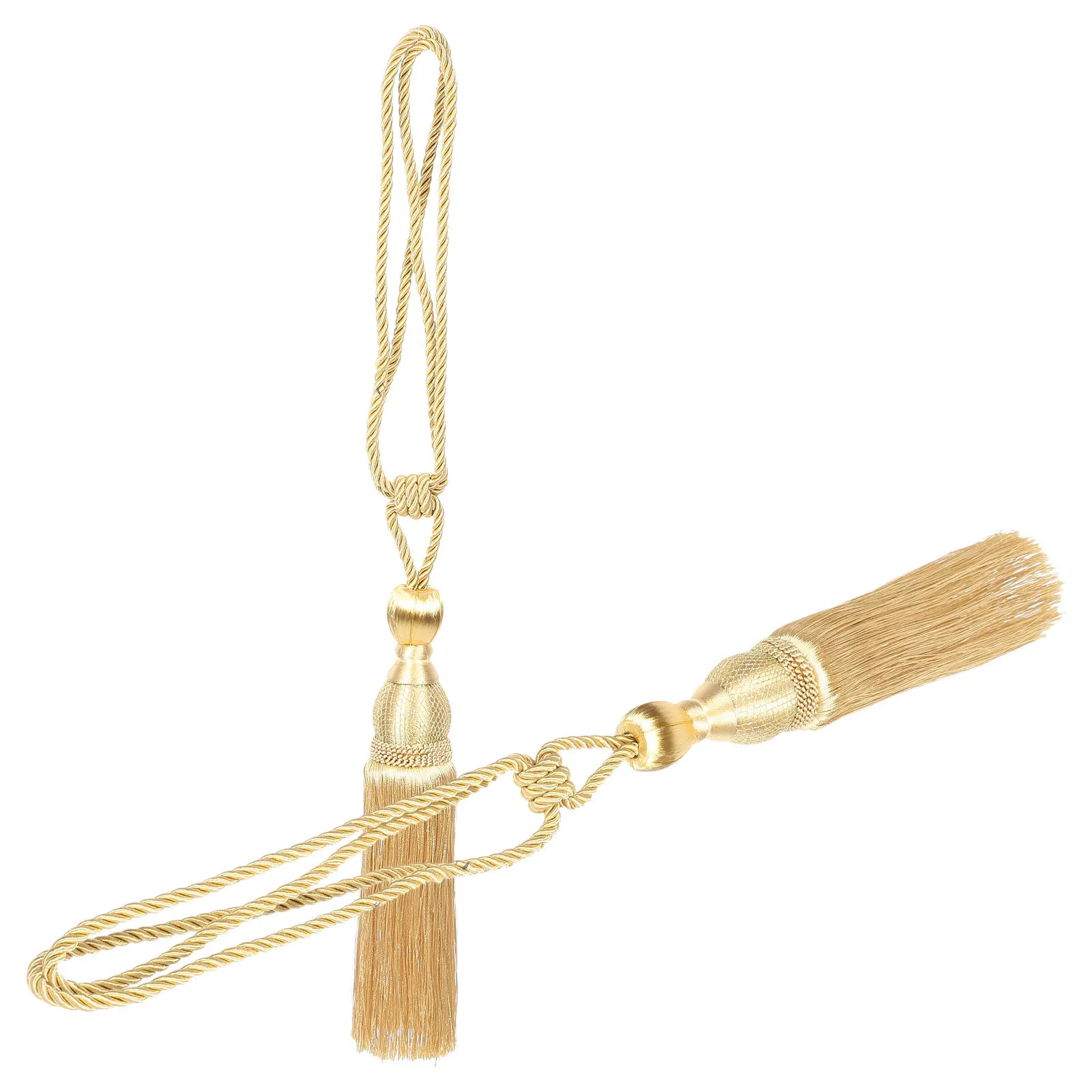 

2Pcs Curtain Tiebacks Decorative Tassels Holdbacks Secure Fastening Tie Backs for Curtains Rope Drapery Ties Home