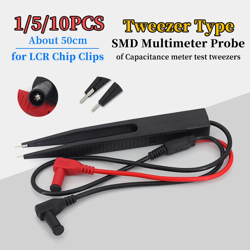 SMD Multimeter Test Pen Probes LCR Chip Clips for Capacitors Inductors SMD Patch Multimeter Probes