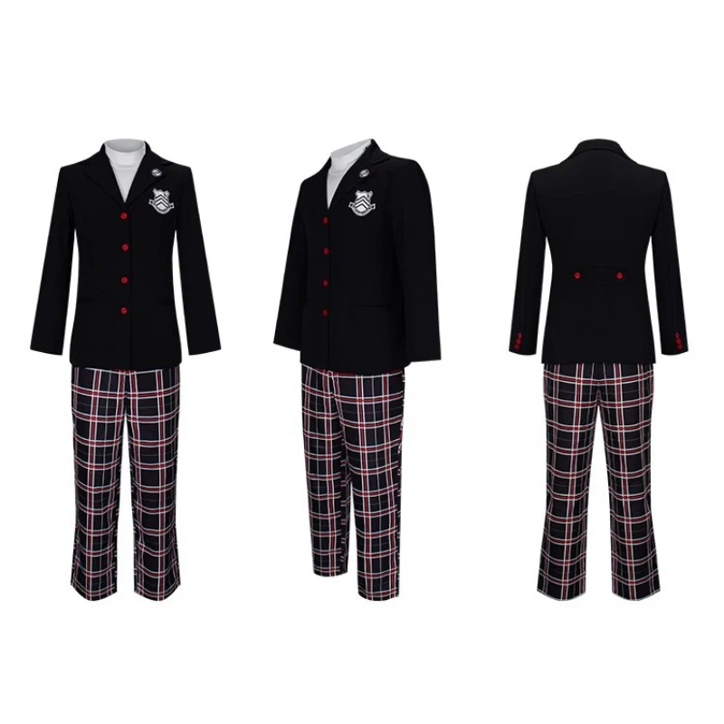 Amamiya Ren En Kasumi Yoshizawa Cosplay Kostuums School Uniform Spel P5 Outfits Halloween Carnaval Feest Dressing Voor Mannen Vrouwen