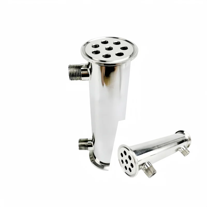 

2"(51mm)OD64, Sanitary Dephlegmator/ Distillation Condenser With 1/2" Male Thread, 8 Pipes Inside ID 8mm,Lenght 200mm,Reflux