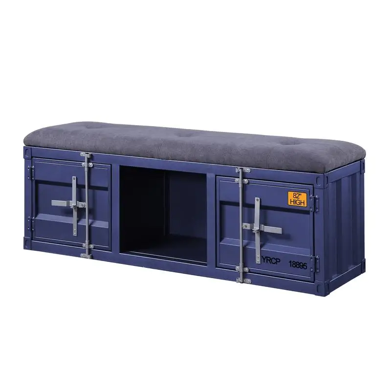

Grey Blue Storage Bench Furniture for Home Organization and Seating Solutions