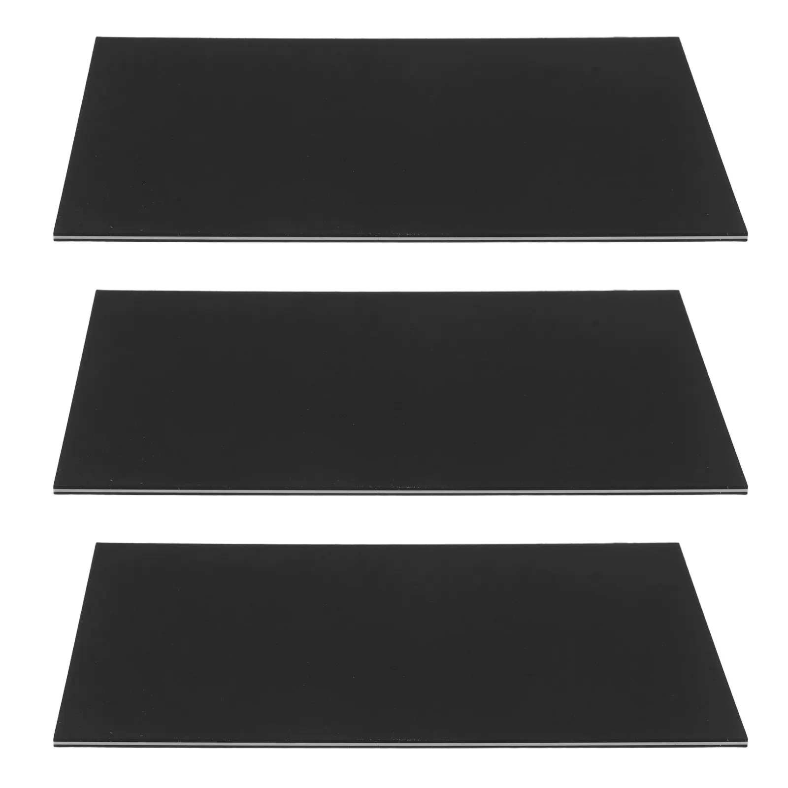 3Pcs Electric Guitar Back Plate Black PVC Scratch Resistant Cover Tremolo Spring Cavity Replacement Guitar Parts for DIY Repair
