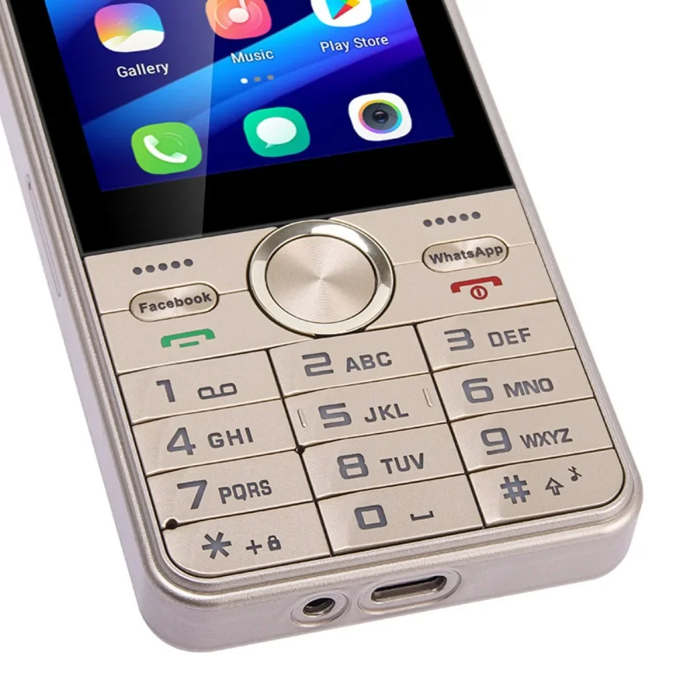 UNIWA HOPE XS17 4G Touch Screen Keypad Phone 3.5 Inch Android 8.1 Dual SIM Card 2GB RAM+16GB ROM 2500mAh Cellphone Whatsapp GPS
