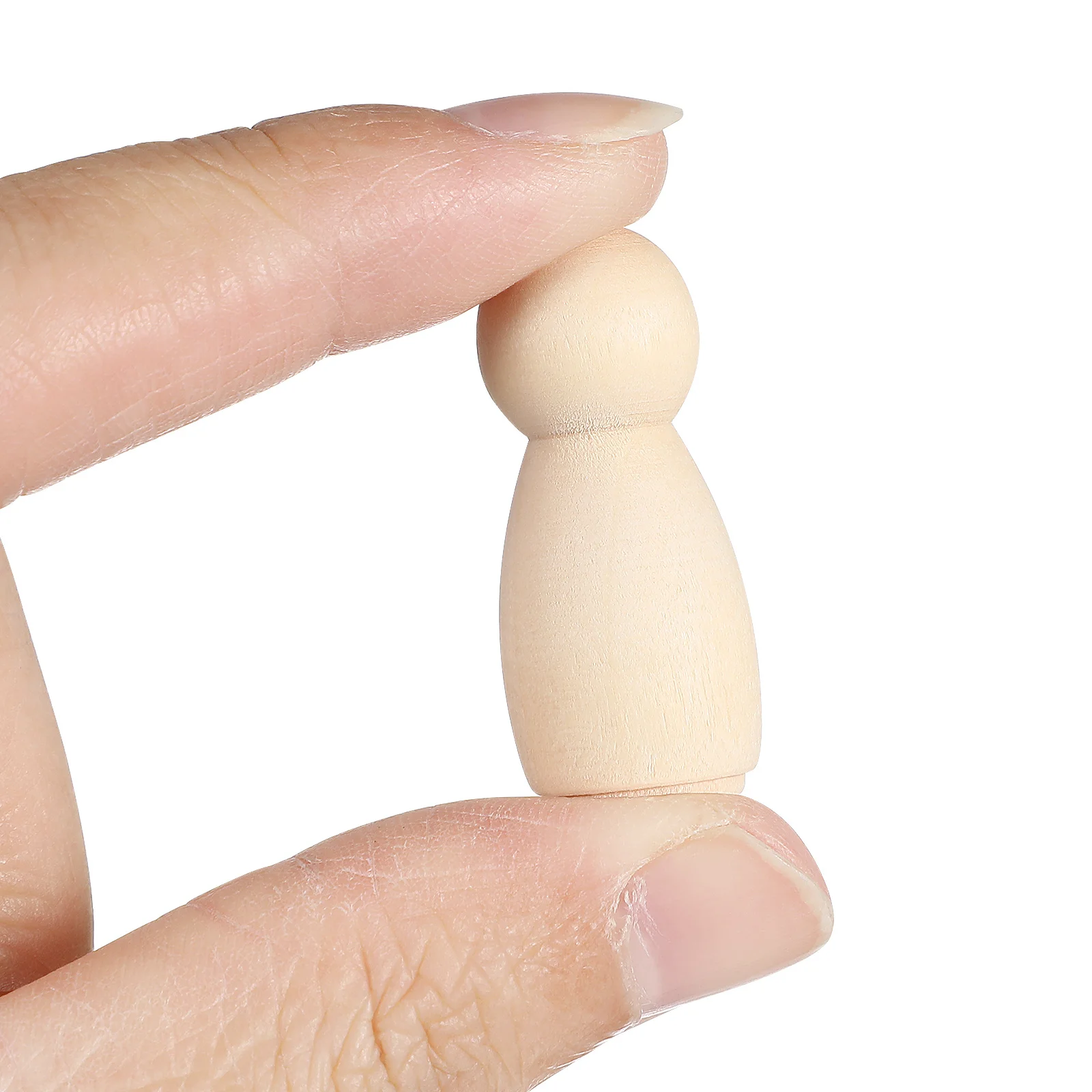 40Pcs Wooden Unfinished Handcraft Bodies for DIY Painting Ecofriendly Natural Wood Craft Kits for Holiday Decorations