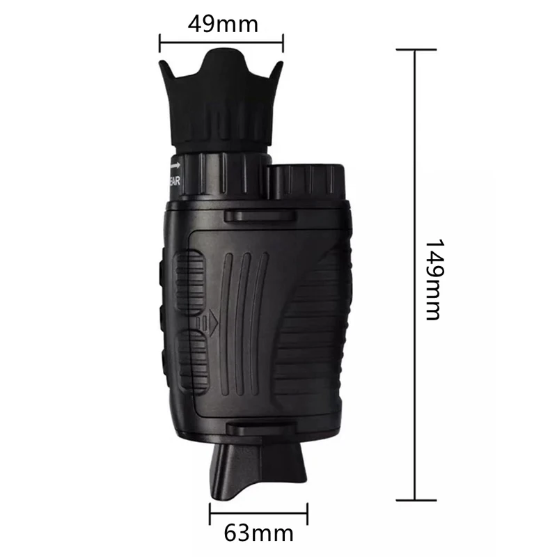 Dispositivo Visor Digital Visão Noturna Monocular 1080P Dispositivo Infravermelho 5X Zoom Digital Esportes Caça Telescópio Monocular Dia