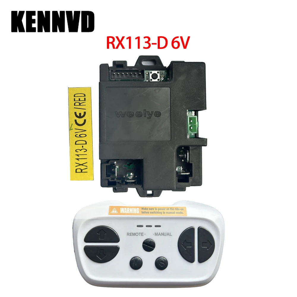 weelye Kids Electric Car Receiver and Remote Control,Ride On Car Controller RX94,RX113.12V Receiver with RM for Power Wheels