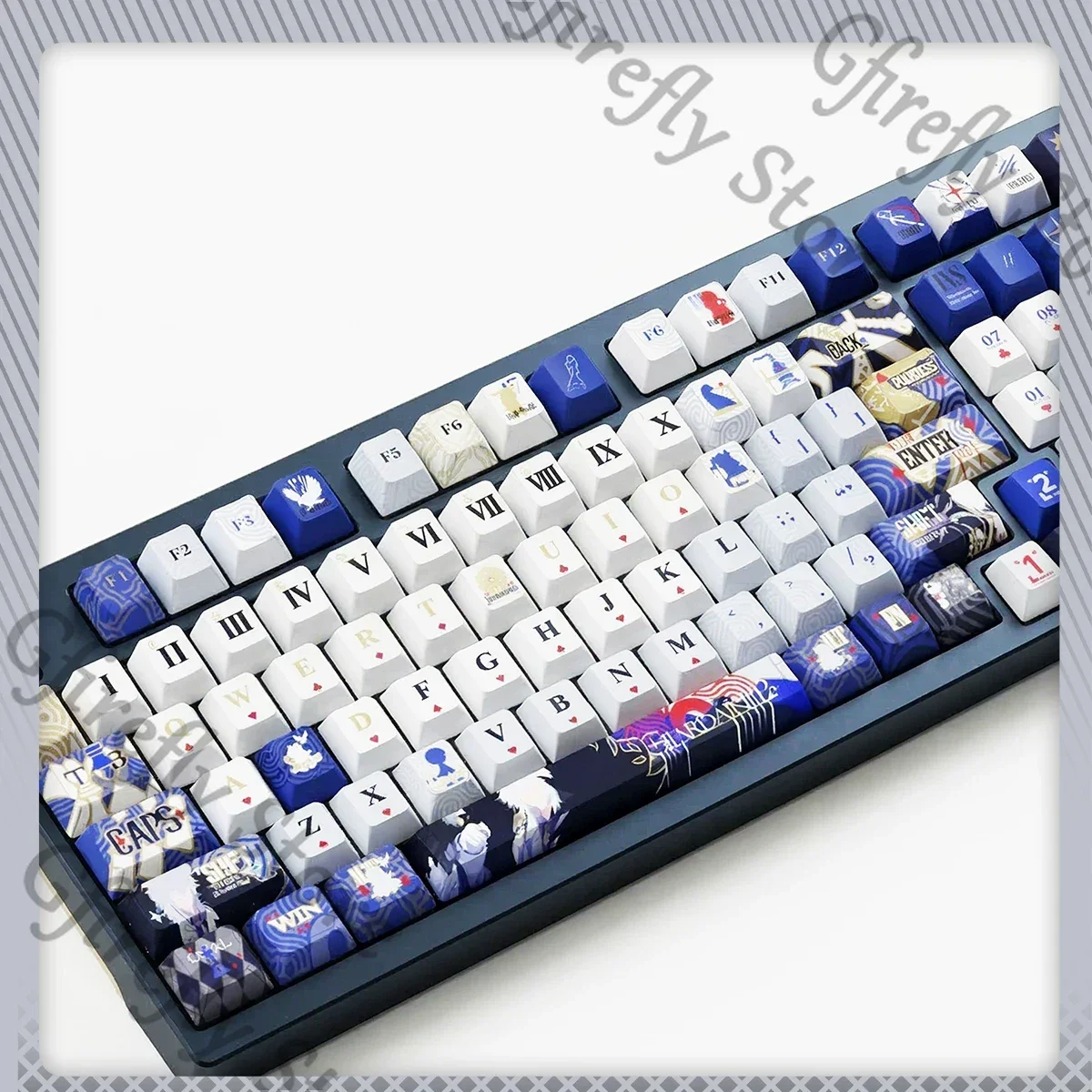 

Arknights SilverAsh Kforce Keyboard Cap Animation Mechanical Keyboards Keycaps Cosplay High Quality Computer Decoration Products