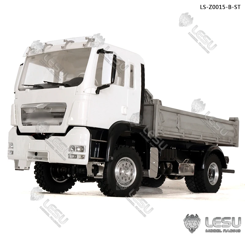 LESU 1/14 4*4 Chassis RC Model W/ Light Sound Motor ESC for DIY Man Tgs Metal Dumper Truck B Th16799