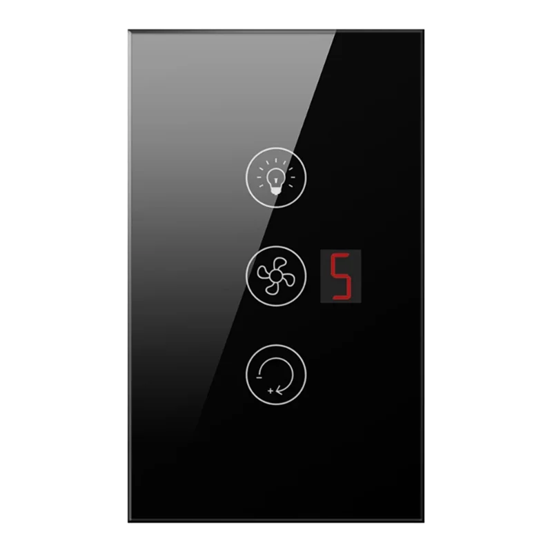 

ABRU-Tuya Smart Wi-Fi вентилятор, переключатель котла, стандартный водонагреватель, сенсорный переключатель 3-в-1, совместимый с Alexa Google Home, A