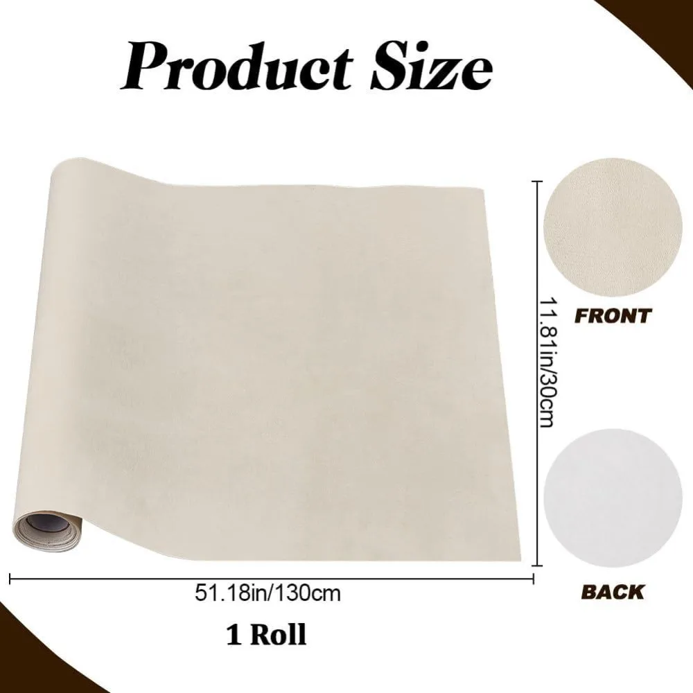 51 x 11.8inch Velvet Book Cloth for Book Binding Fabric Surface Paper Backed Bookcover Notebook Wraps Cream White Book Covering