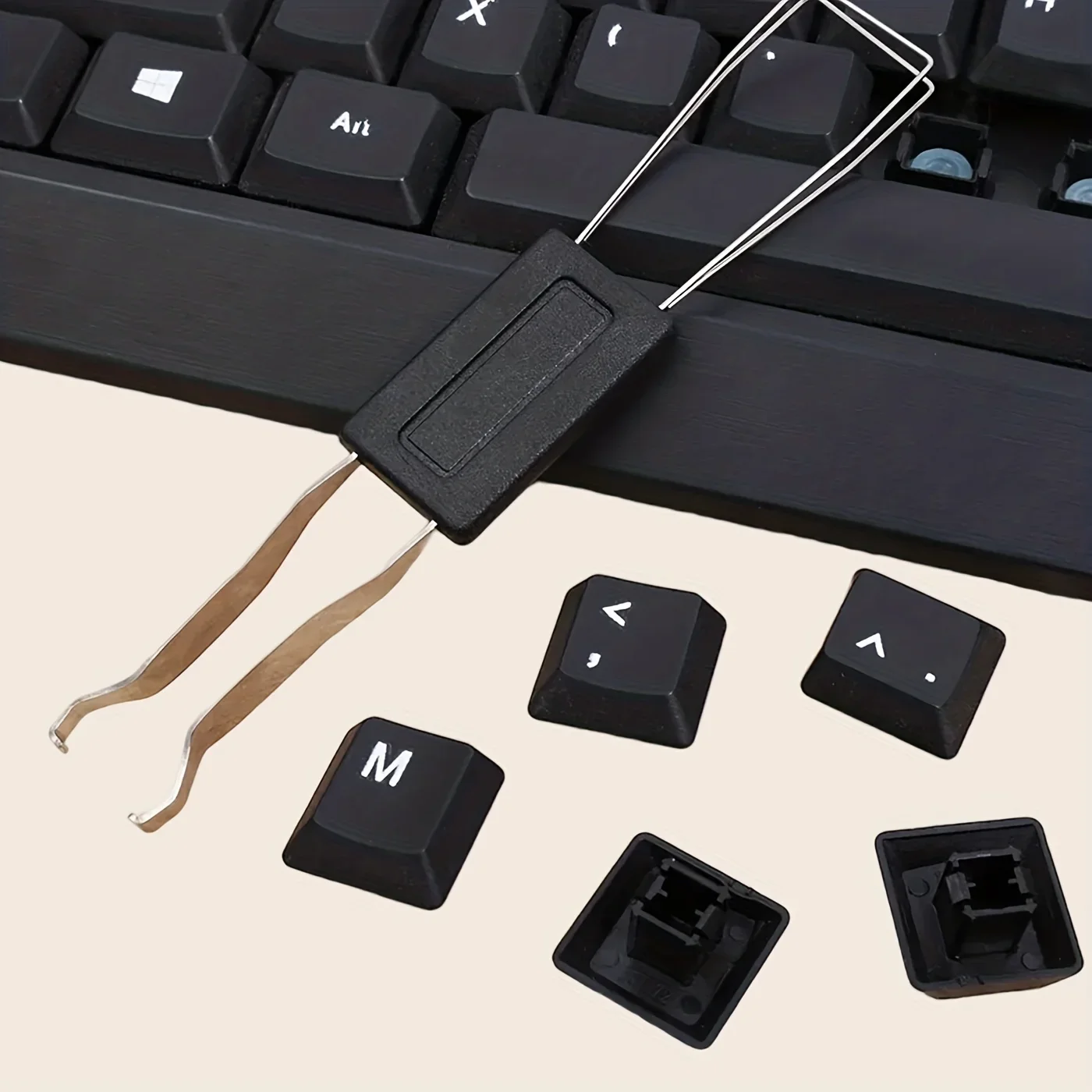 Puller & Cleaner Mechanical Keyboard Key Cap Puller Universal Keycap Shaft Remover Key Cap Extractor Replacement Cleaning Tool