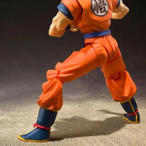 En Stock Original BANDAI S.H.Figuarts SHF Son Goku A Saiyan elevado en la tierra Dragon Ball Z Anime colección de figuras de acción Juguetes