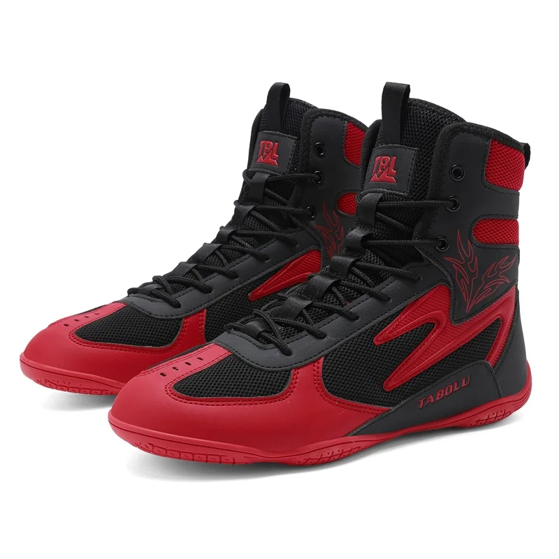 

Luxury Brand Boxing Shoes for Couples Non-Slip Gym Shoes Man Lace Up Boy Zapatillas Powerlifting Men Women Wrestling Shoes