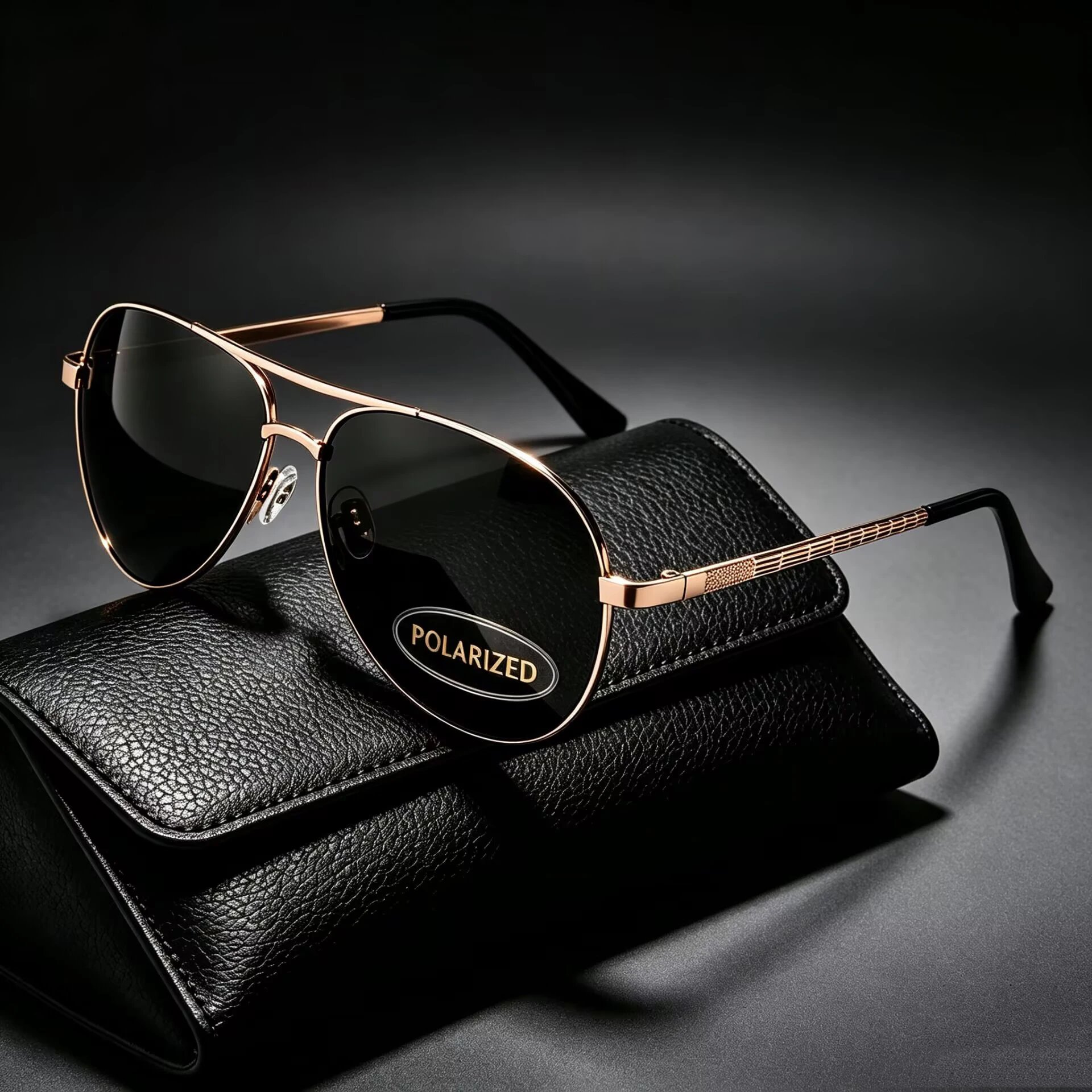 Classic Pilot Polarized Sunglasses for Men Women Metal Frame UV400 Anti Glare Lightweight Eyeglasses Outdoor Driving Sun Glasses
