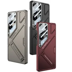 Hard Shell Bracket Phone Case for Samsung Galaxy S25 S24 S23 Ultra Lens Anti Fall Protective Cover Holder Cases