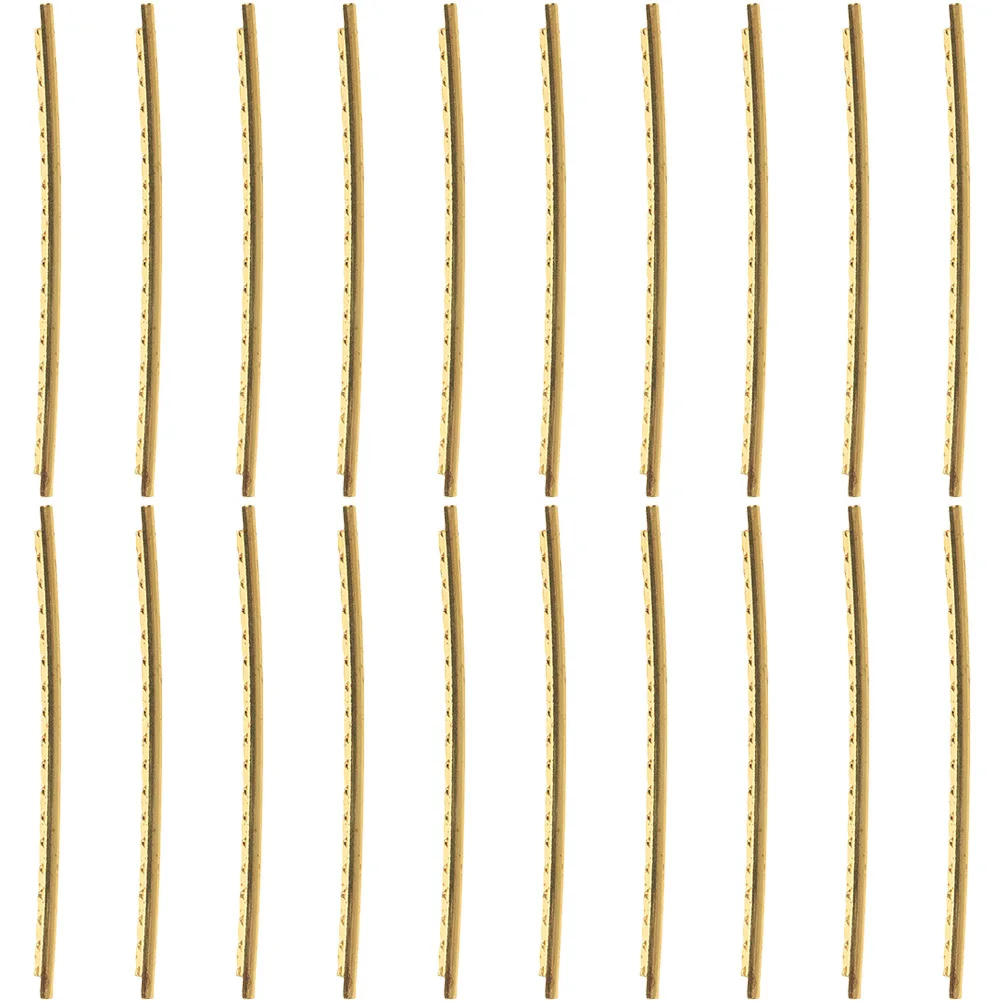 

20 Pcs Fret Wire Guitar Frets Accessories Fretwire Acoustic Kit Fingerboard Fretboard Metal Wires