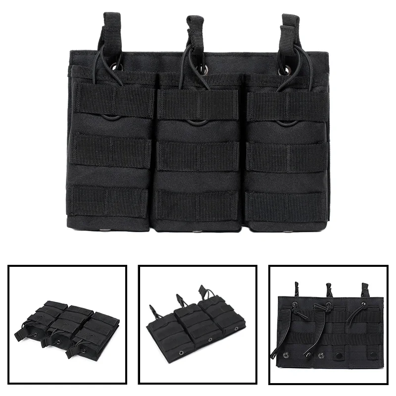 OPHIDIANTAC M4 Einzel-, Doppel-, Dreifach-Magazin-Funkgerätetasche MOLLE Sport-Hüfttasche Outdoor-Sportzubehör Magazintasche