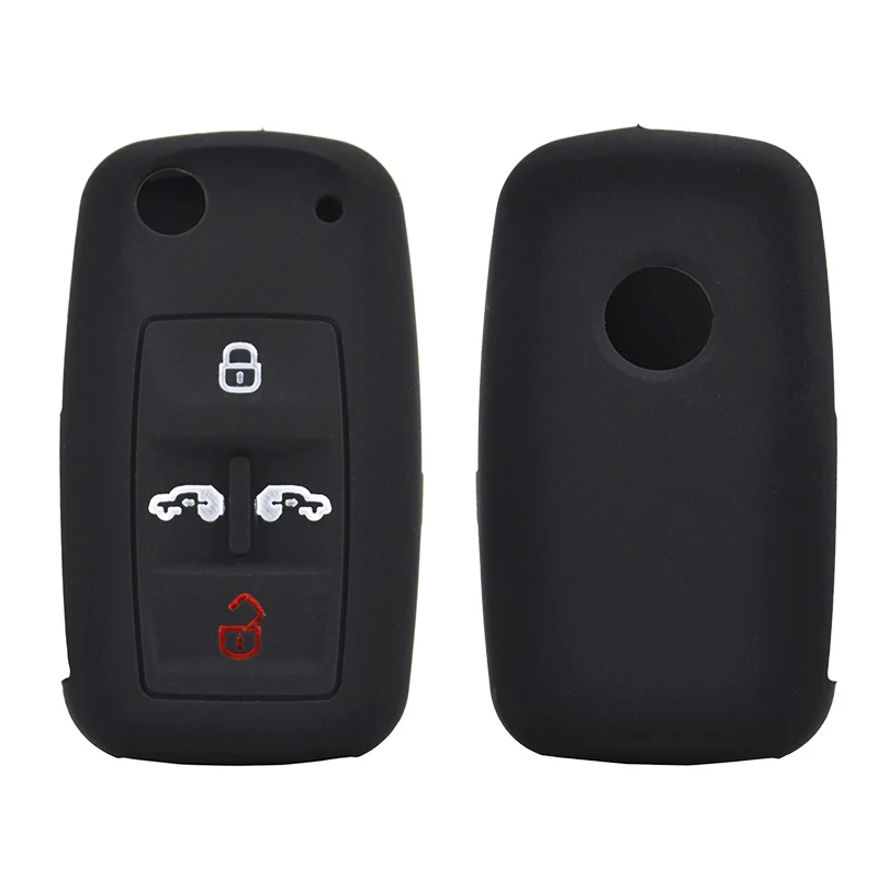 Silikonowe etui na klucze do VW Multivan Sharan Caravelle Transporter Caddy do Seat Alhambra Keyless Fob Shell Protector