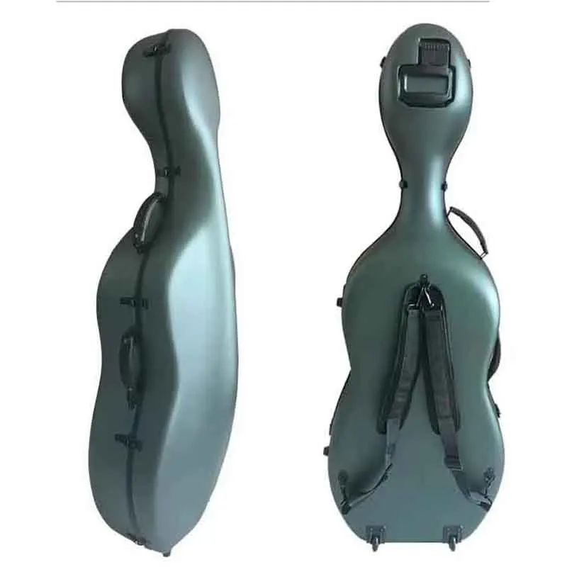 Goede Kwaliteit Carbon Cello Case 4/4 7/8 3/4 1/2 1/4 Koolstofvezel Composiet Multi-color Waterdichte Cello doos Cello Medeplichtige