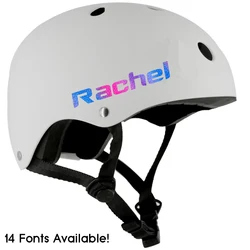 Waterproof Sticker for Kids Motorcycle Helmet Personalised Name Decorative Vinyl Decal for Girls Bicycle Helmet