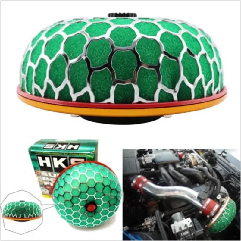 General Purpose Green Sponge Air Filter For Cold Air Intake High Flow 60mm 80mm 100mm High Performance Breathing Filter