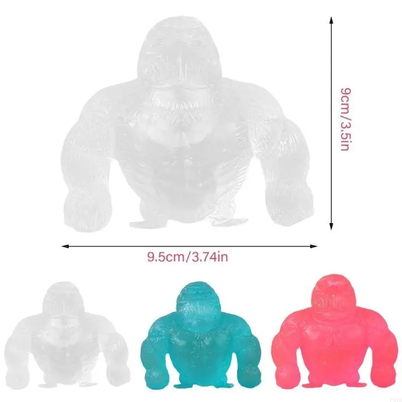 Realistischer Stress reduzieren Gorillas Dekompress Squeeze Angst Spielzeug Antistress Prise Spielzeug Stressabbau Goodie Bag