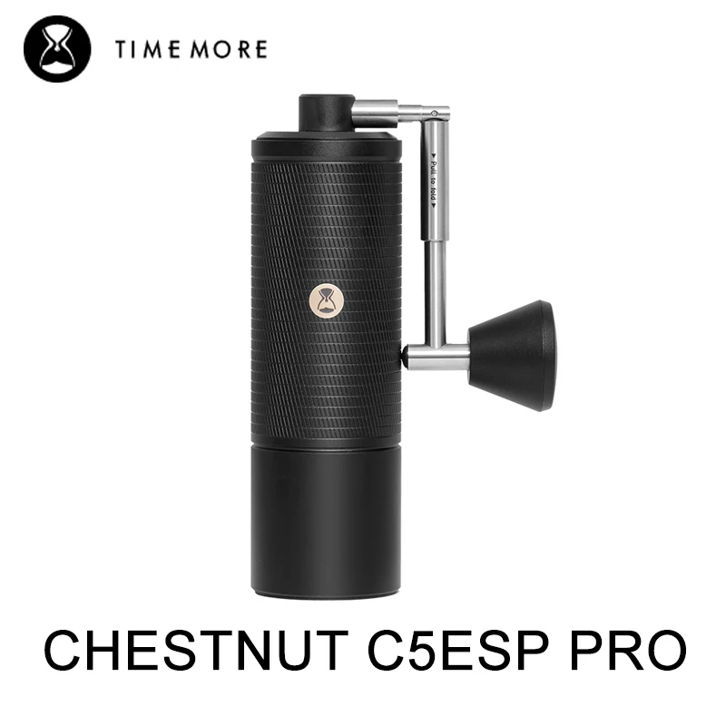 TIMEMORE Chestnut C5ESP PRO 折りたたみハンドル 手挽きコーヒーミル ブラック 特別割引