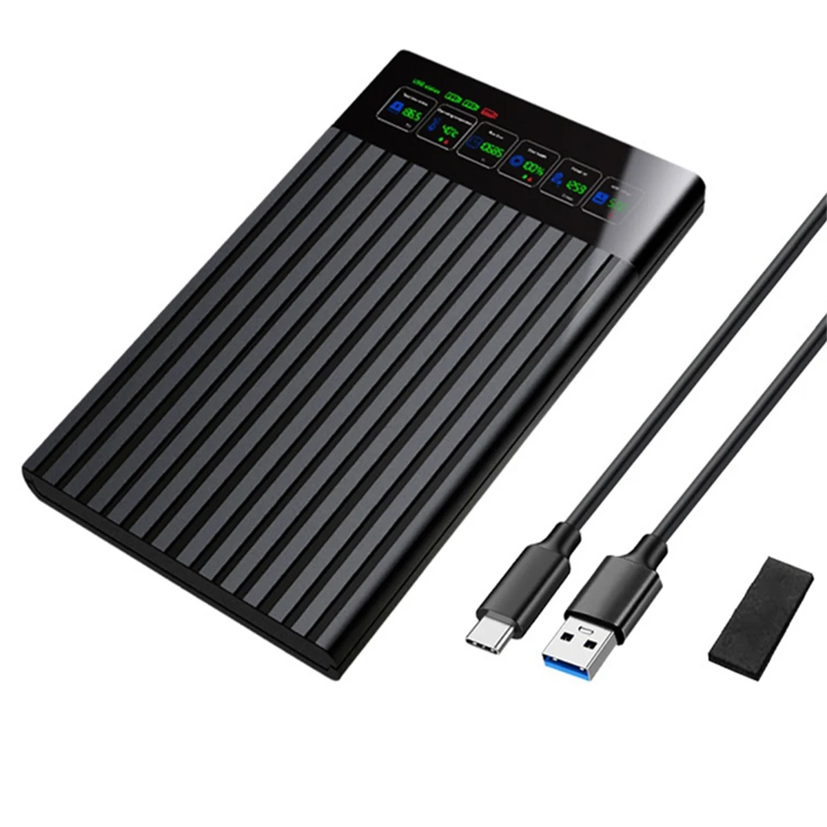 Gabinete hdd de 2,5 polegadas sata para usb3.1 caixa de disco rígido externo 6gbps hdd ssd caixa de armazenamento de disco rígido para pc