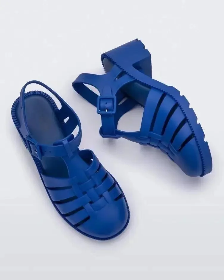 Sandalias romanas gruesas vintage para mujer, sandalias informales elegantes