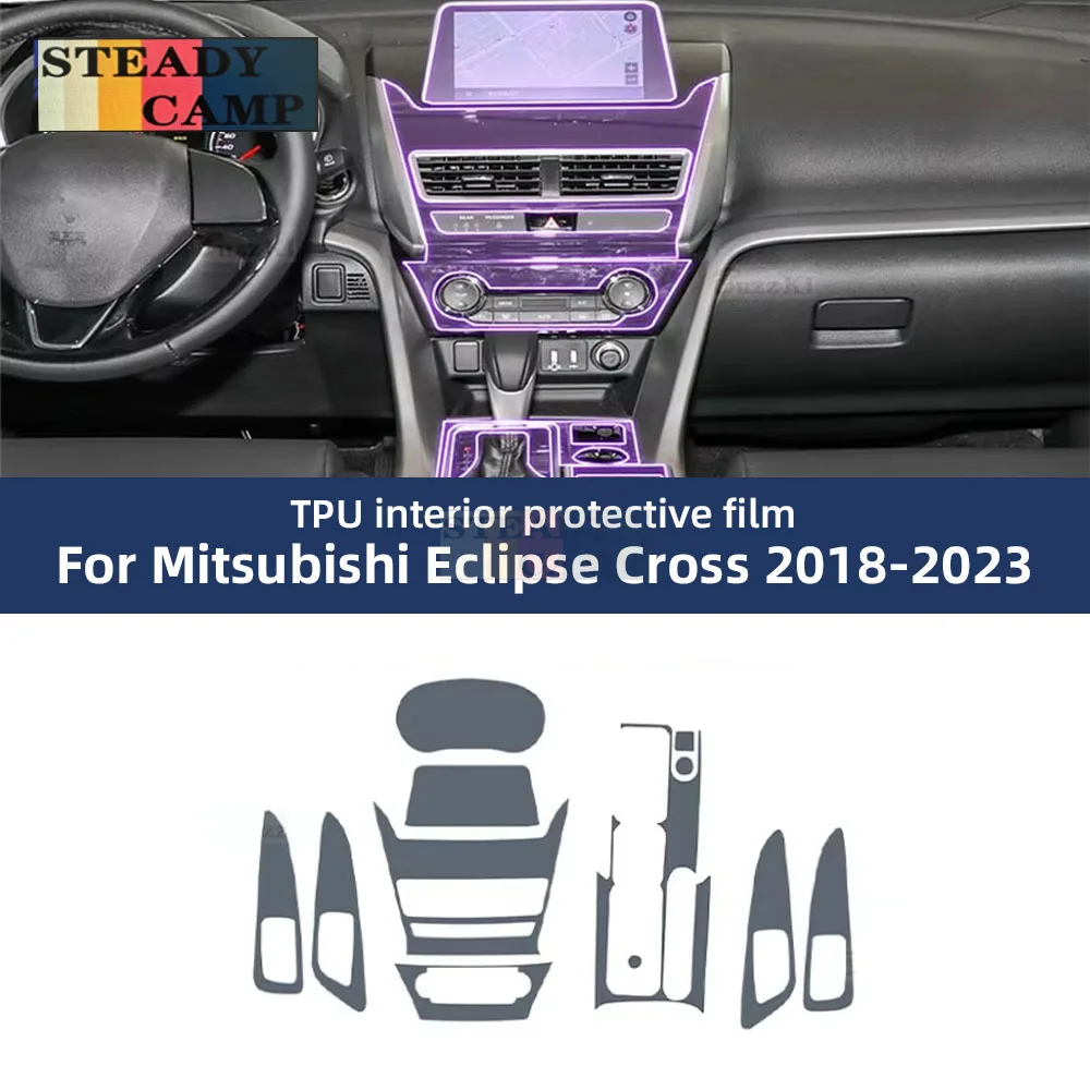 

Для Mitsubishi Eclipse Cross 2018-2023 навигационный экран коробки передач автомобильный интерьер защитная пленка из ТПУ наклейка против царапин