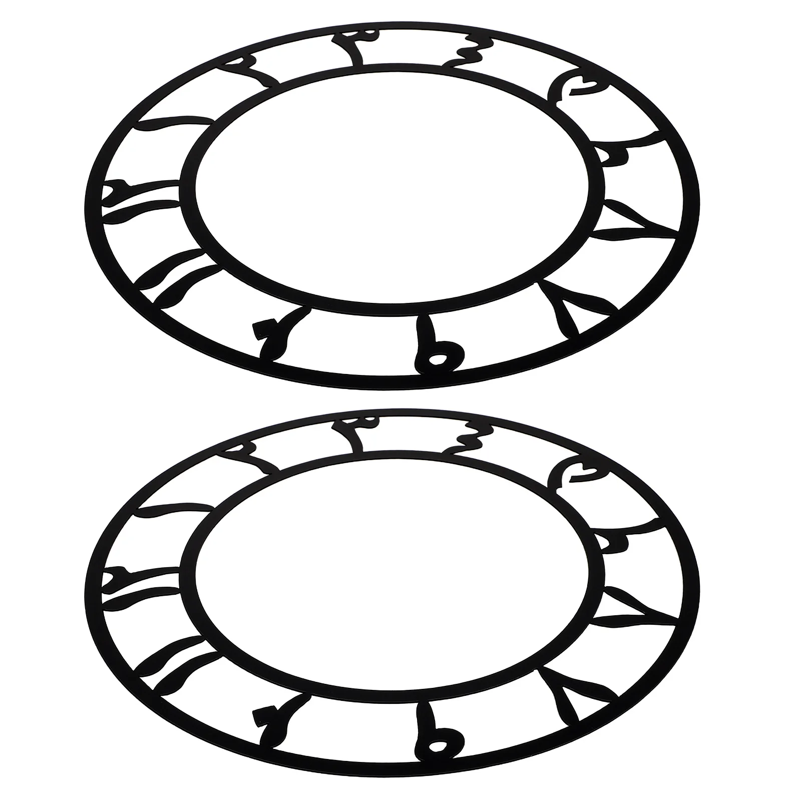 

2pcs Acrylic Wall Clock Stickers Round Mirror Dial Face Decals Arabic Numerals Peel Stick For Living Room Bedroom Office Decor