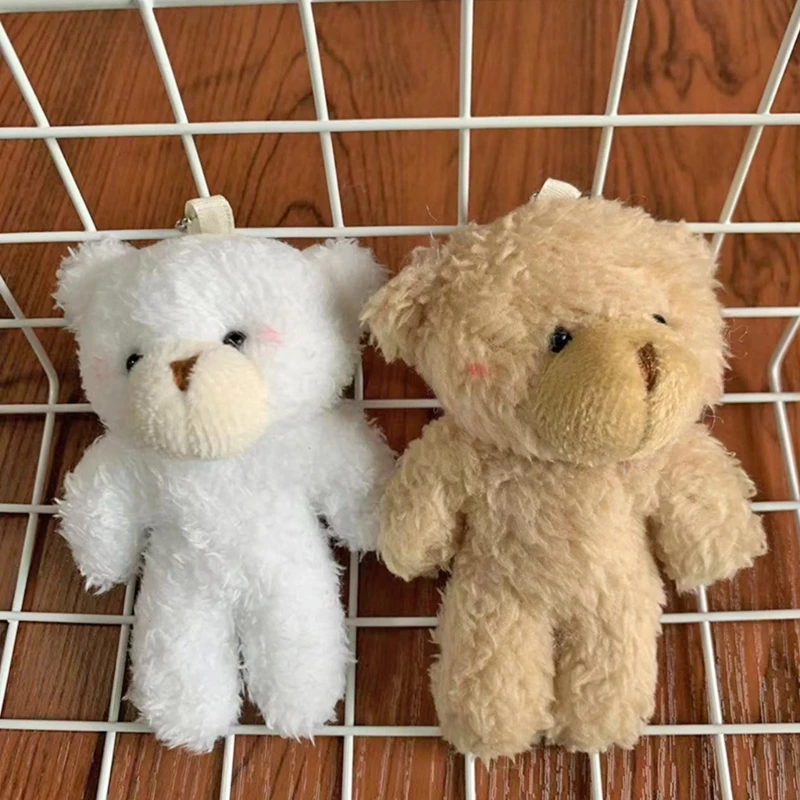 Porte-clés poupée ours en peluche, pendentif suspendu pour à main, fourre-tout, à pendentifs en peluche