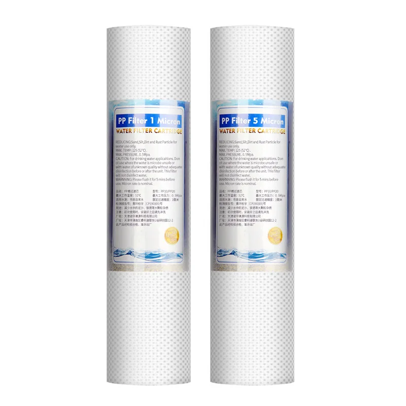 4pcs/lot PP Sediment Filter 5 inch 5 Micron Polypropylene Replacement PP Water Filter Cartridge Cotton Filter