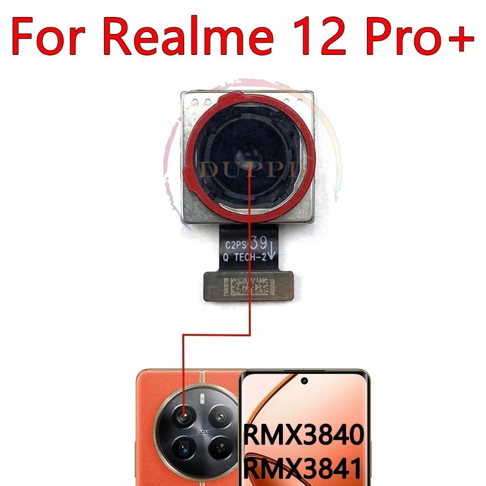 الكاميرا الأمامية الخلفية الهاتف المحمول ل Realme 12 Pro + 12pro الخلفية الخلفية وحدة الكاميرا الرئيسية فليكس قطع غيار الكابل #5