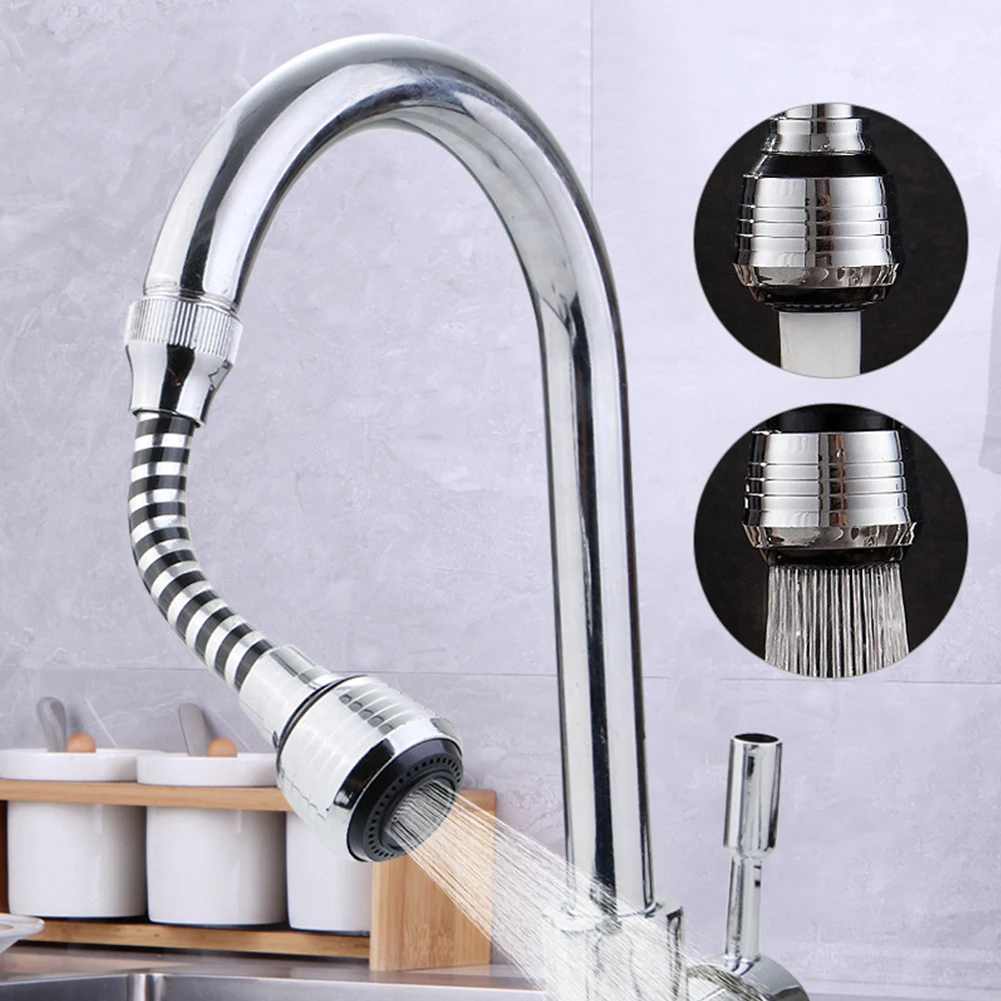 

Flexible Faucet Extender Bendable Kitchen Sink Tap Spray Head Attachment 360 Degree Swivel Design for Enhanced Performance