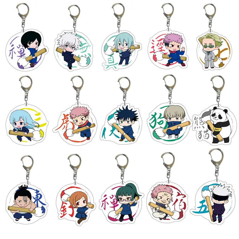 6CM Hot Itadori Yuji Gojo Satoru Ryomen Sukuna popular anime two dimensional acrylic keychain backpack pendant