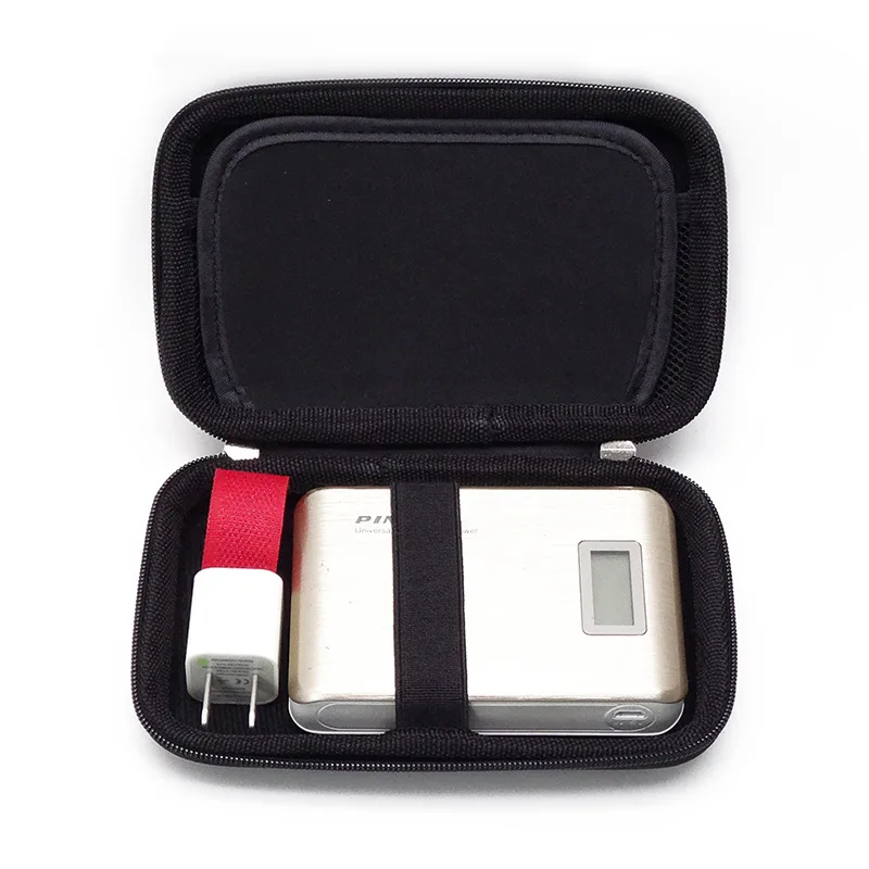 1PC Portable Earphone Bag Mini Charger Charging Cable Storage Bag Anti-scratch Square Hard Zipper Storage Box Earbuds Organizer