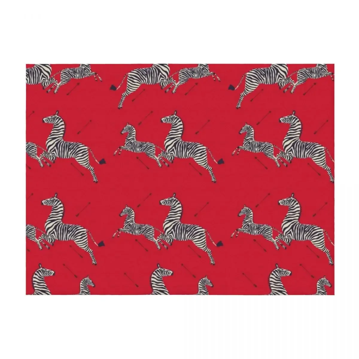 

Scalamandré Zebra (red) / The Royal Tenenbaums Throw Blanket valentine gift ideas Retros Bed linens Camping Blankets