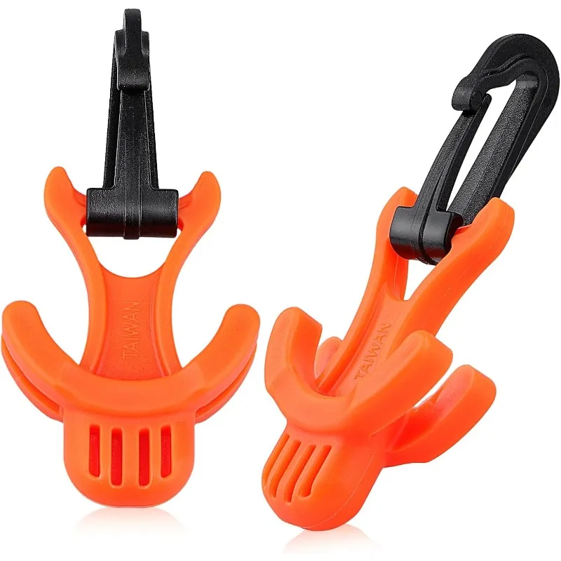

Scuba Octo Plug, 2Pack Diving Regulator Octopus Retainer Mouthpiece Holder with Black Plastic Clip