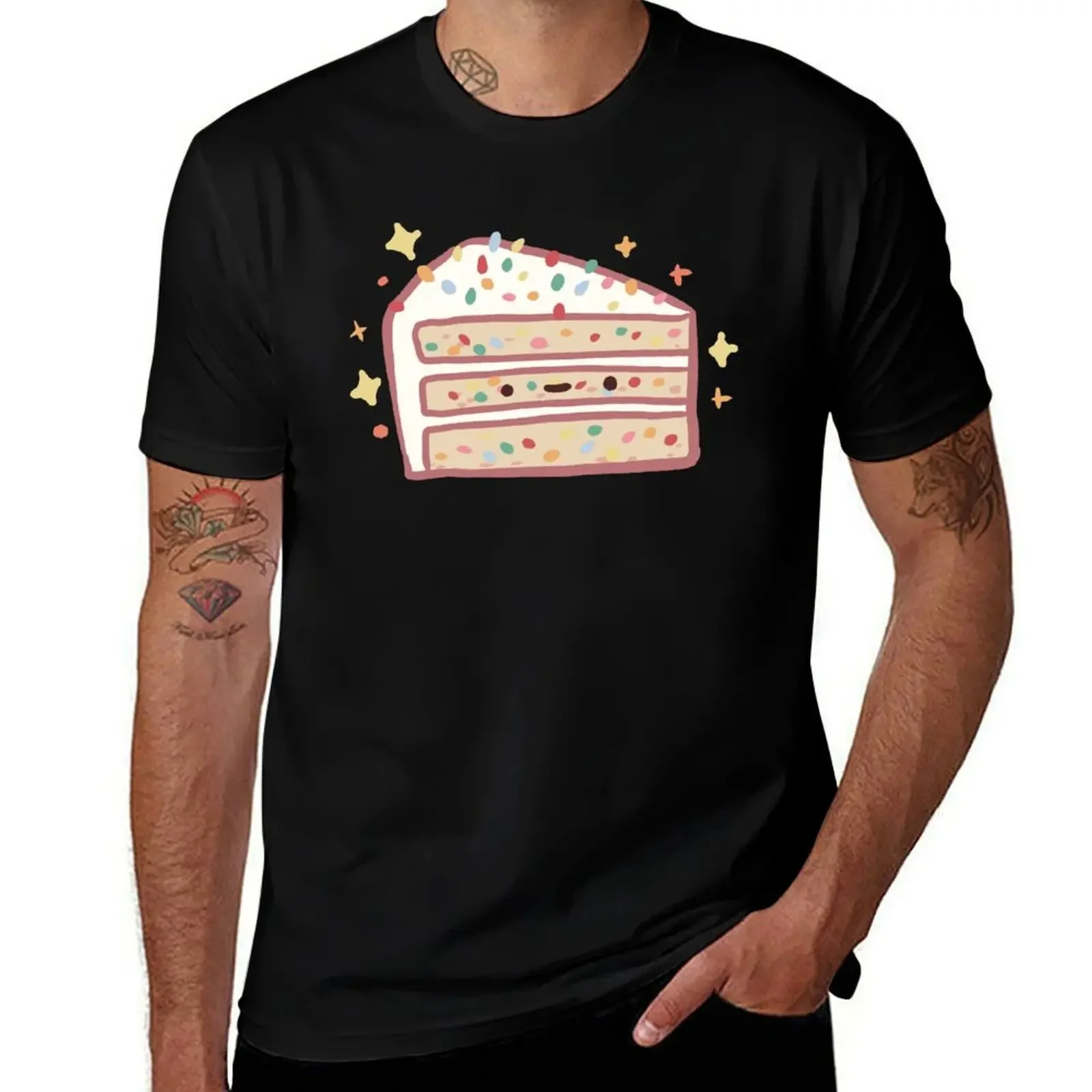 Birthday cake T-Shirt graphic t shirts summer top t shirts men