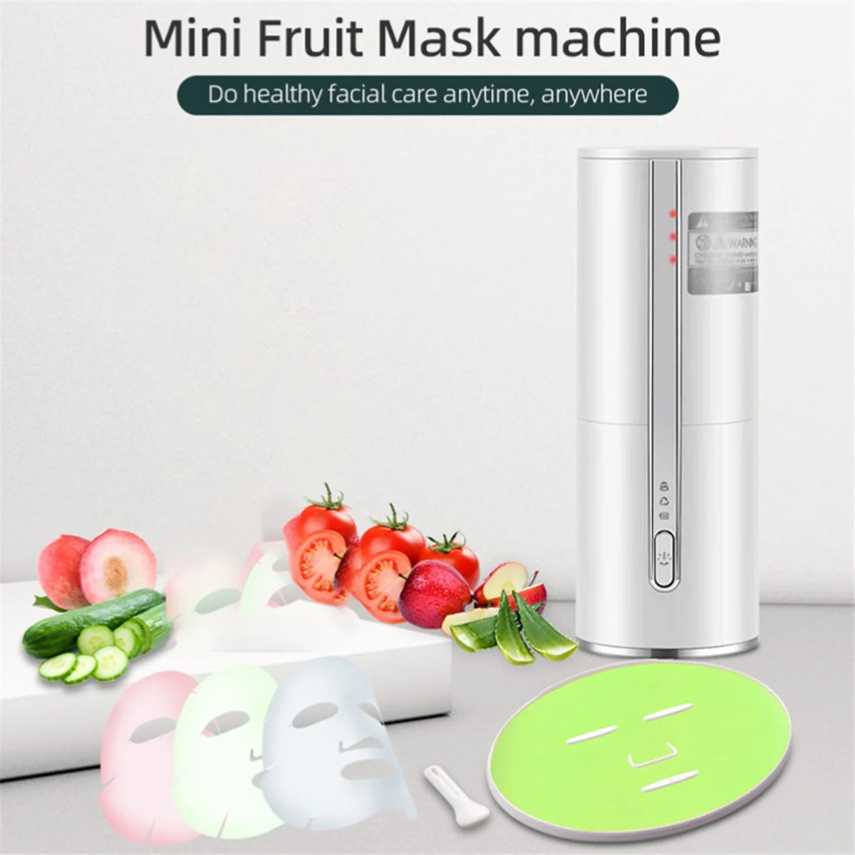 BAADE Obst- und Gemüsemaskenmaschine, intelligentes hausgemachtes natürliches Gemüse-Kollagen-Obstmaske, Gesichts-SPA-Schönheitsinstrument