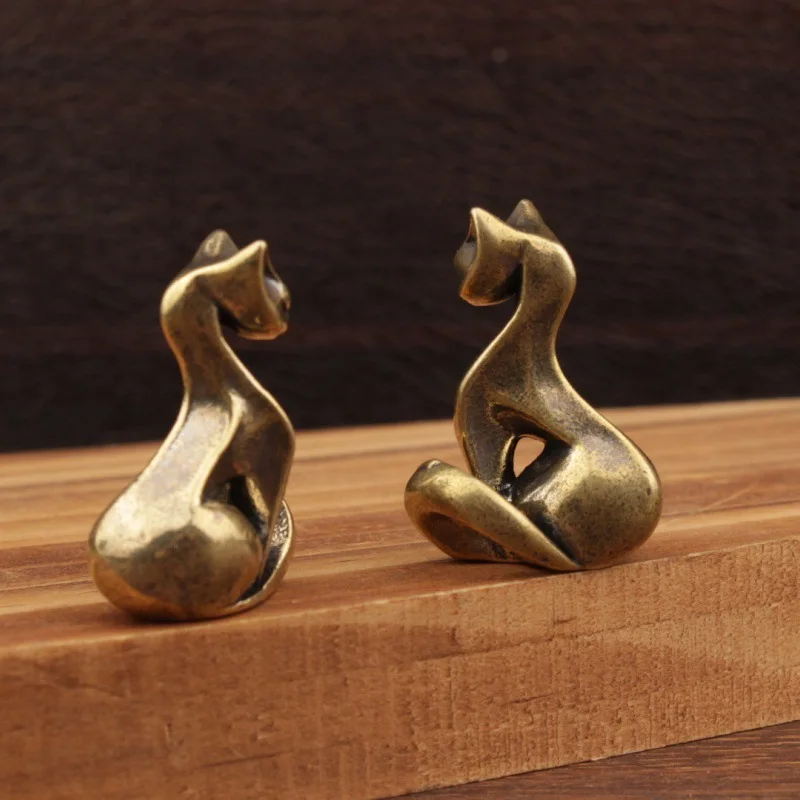 Mini Cat Figurines Brass Displ - огляд і ціна Office Furniture And Design