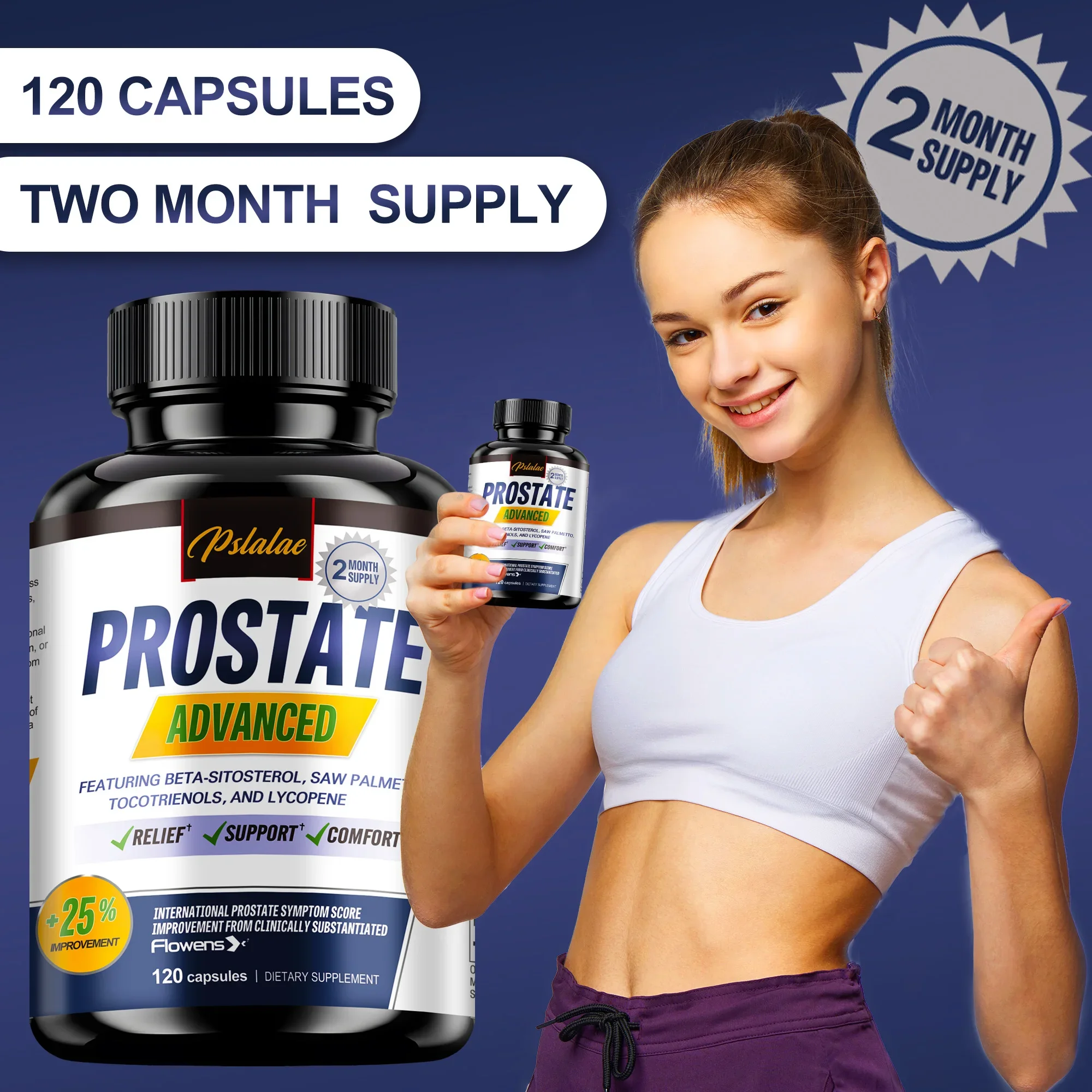Salute della prostata maschile: con Saw Palmetto, migliora le prestazioni, allevia i problemi della vescica e della minzione, riduce i viaggi in toilette