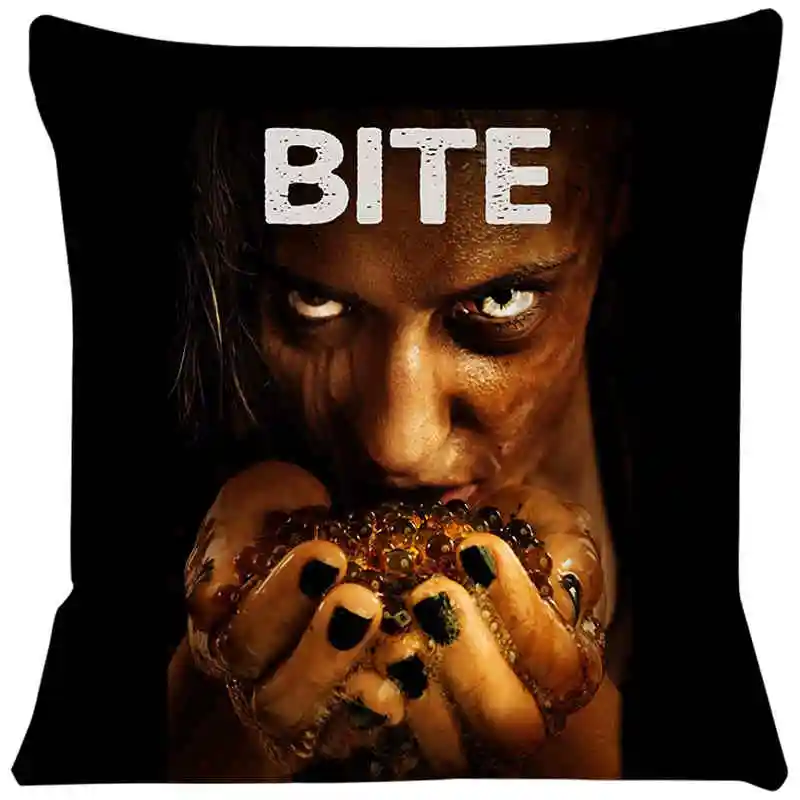 Cushion Cover for Sofa Bite Movie Pillow Case Cover Seat Car Throw Pillowcase 45X45cm For Home Decorative SJ-478