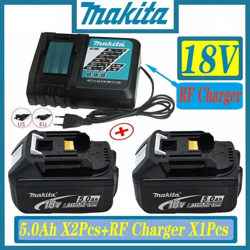 

Makita rechargeable power tool battery 18V 5.0Ah Makita Original With LED lithium ion replacement LXT BL1860B BL1860 BL1850