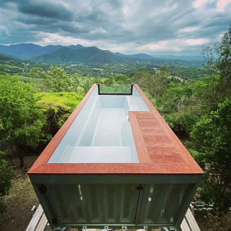 Window on Sale Pool Tools & Accessories 20ft 40ft Fiberglass Above Ground House Container Swimming Pool