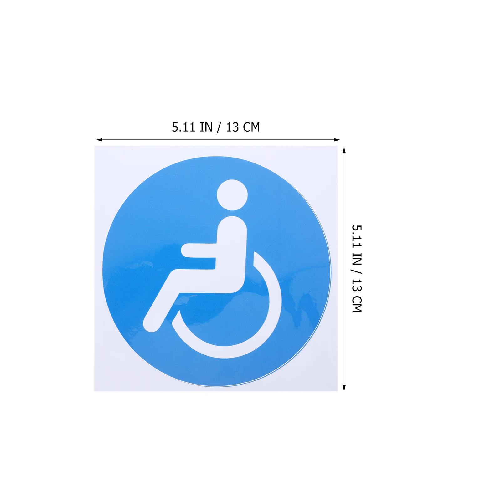 4 Pcs Left Wheelchair Logo Sticker Office Stickers Placard Pvc Adhesive Disabled