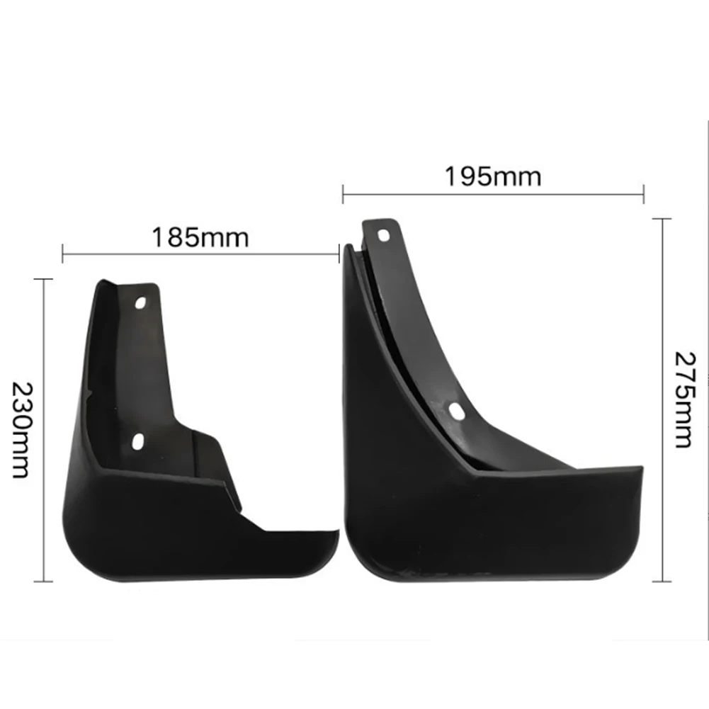 Vehicle Mudguards Splash Guards Vehicle Protection Front And Rear Mud Flaps High-quality Materials Includes Screws