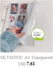 SKYSONIC A5 Reißverschluss-Binder zum Sammeln von Büchern, Nachfüll-Organizer, DIY-Tagebuch, Milchprodukte, transparent, Fotoalbum-Organizer, Schreibwaren – Detail 20